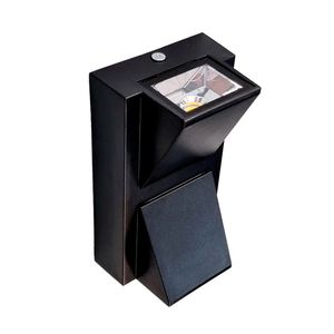 Arandela Interno Abs Preto Led 6W 3000K Fortec