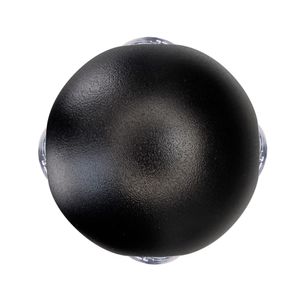Arandela Redonda em LED 8W 3000K Preta - Fortec