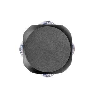 Arandela Redonda com 4 Focos Luz Amarela Preta 3000K 4W - Fortec