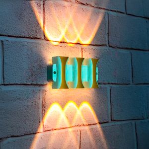 Arandela LED de Sobrepor 4X1W ABS Luz Amarela 3000K Dourada - Fortec