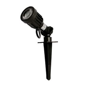 Espeto de Jardim com Foco Direcionável em LED Integrado 5W Verde IP44 Preto - Bronzearte