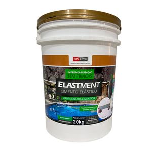 Manta Líquida Elastment Cimento Elástico Cinza 20KG - Drylevis