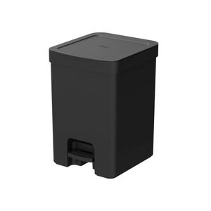 Lixeira De Pedal Trium 6L Preto Fechado
