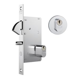 Fechadura Externa para Porta de Correr Stam 950 Inox