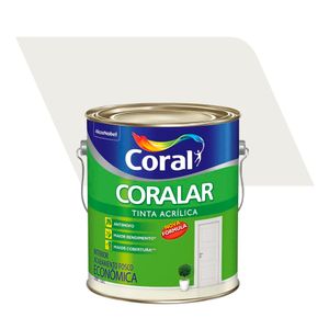 Tinta Acrílica Econômica Fosco Coralar Branco Gelo 3,6L - Coral