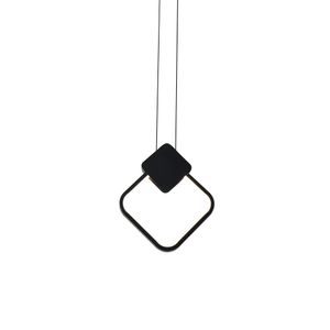 Pendente LED DB004BK-40K Luz Neutra 4000K Preto Bivolt - Fortec