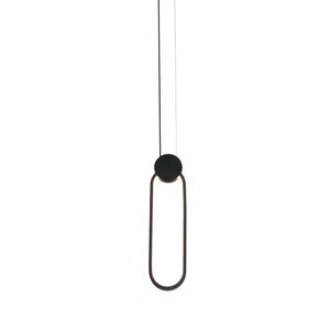 Pendente LED DB003BK-40K Luz Neutro 4000K Preto Bivolt - Fortec