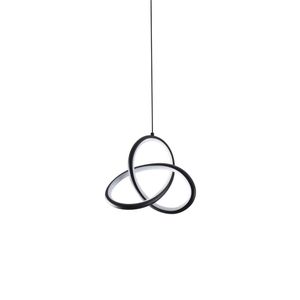 Pendente LED DB006BK-CCT 3 em 1 Preto BIvolt - Fortec