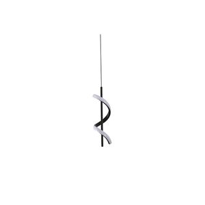 Pendente LED DB005BK-CCT Ondulado 3 em 1 Preto Bivolt - Fortec