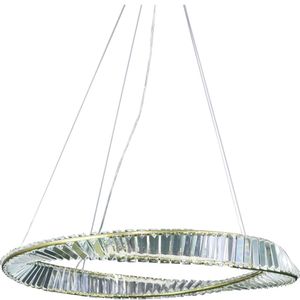 Pendente Led Cristal Db010Gd80 3 Em 1  Elegância E Versatilidade Com Iluminação Ajustável Para Ambientes Sofisticados Fortec