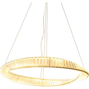 Pendente Led Cristal Db010Gd80 3 Em 1  Elegância E Versatilidade Com Iluminação Ajustável Para Ambientes Sofisticados Fortec