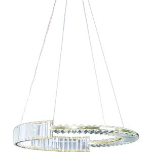 Pendente Led Cristal Db015Gd 3 Em 1  Elegância E Versatilidade Com Iluminação Ajustável Para Ambientes Sofisticados Fortec