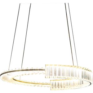 Pendente Led Cristal Db015Gd 3 Em 1  Elegância E Versatilidade Com Iluminação Ajustável Para Ambientes Sofisticados Fortec