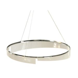 Pendente Led Acrílico Db021Ch 3 Em 1 Dourado  Versatilidade E Elegância Com Iluminação Ajustável Para Ambientes Sofisticados Fortec