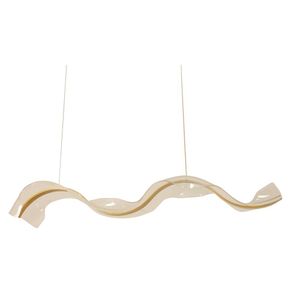 Pendente Led Acrílico Db020Bz 3 Em 1 Dourado  Versatilidade E Elegância Com Iluminação Ajustável Para Ambientes Sofisticados Fortec