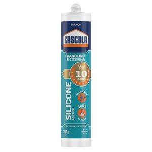 Silicone 252g Banho e Cozinha Branco Interno e Externo Linha Ouro - Cascola