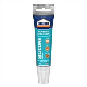 Silicone 50g Banho e Cozinha Branco Interno e Externo Linha Ouro - Cascola