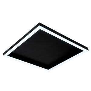 Plafon LED Alumínio 430MM Square 15W Luz Branca 6500K Preto Fosco Bivolt - Blumenau