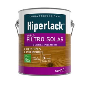 Verniz Triplo Filtro Solar para Madeira Natural 3L - Hiperlack
