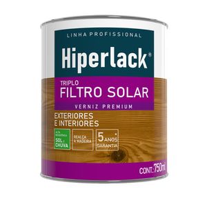 Verniz Triplo Filtro Solar para Madeira Natural 750Ml - Hiperlack