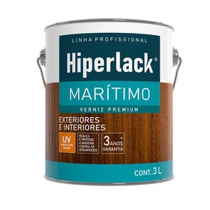 Verniz Marítimo Fosco para Madeira Incolor 3L - Hiperlack