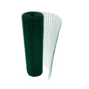 Tela Alambrado Vonder galvanizada revestida de PVC verde 10cm x 5cm x 2,50mm x 1mt x 25mt