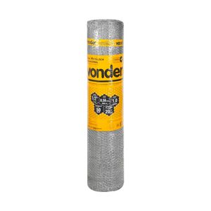 Tela Hexagonal Viveiro Vonder galvanizada 1/2" x 24 x 1,00mt x 50mt