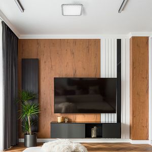 Plafon LED Quadrado 18W Liso Shine 3 em 1 Bivolt - Blumenau