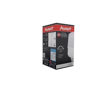 Lâmpada Led Bulbo in 6500K 20W Bivolt Branco Avant
