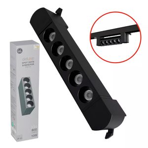 Spot LED para Trilho Dots 10W Luz Amarela 2700K Preto Bivolt - 910280374 - Avant