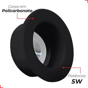 Spot LED de Embutir Redondo Comfort Pf 5W Luz Amarela 2700K Bivolt - 908841057 - Avant