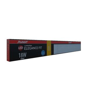 Luminária LED 18W Elegance Fit Luz Amarela 3000K Branca 50CM Bivolt - 946110577 - Avant