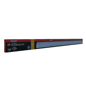 Luminária LED 36W Elegance Fit Luz Amarela 3000K Preta Bivolt - 946190579 - Avant