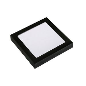 Painel Led Pop Sobrepor Quadrado 18W 3000K Preto Avant