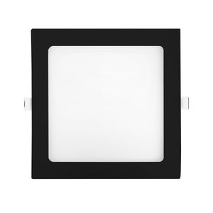 Painel LED de Embutir Quadrado 24W Luz Amarela 3000K Preto Bivolt - 903060570 - Avant