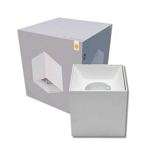 Spot LED de Sobrepor Quadrado Haut Bf 12W Luz Amarela 2700K Branco Bivolt - 889040375 - Avant