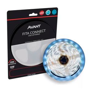 Fita Led Externa 10W 5M Connect Luz Branca Fria 6500K 220V - 148011131 - Avant