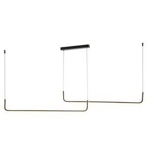 Pendente Noa 37w Preto Com Led Integrado 3000k Ref Or2111 Orluce