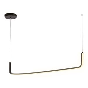 Pendente Lea 18w Preto Com Led Integrado 3000k Ref Or2110 Orluce