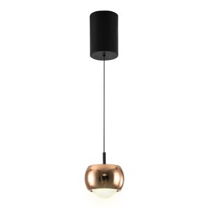 Pendente Nina 7w Dourado Com Led Integrado 3000k Orluce