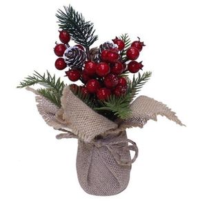Arranjo De Flores Natalinas 26Cm Miro
