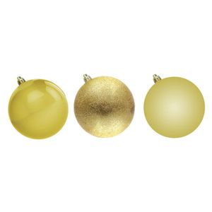 Jogo de Bolas de Natal Douradas 10 cm 4 Peças Miro