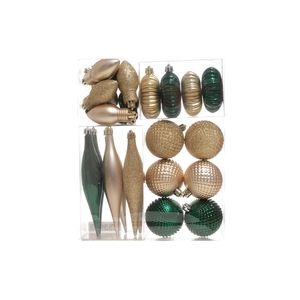 Conjunto Enfeites Natalinos Misto 24 Peças Miro