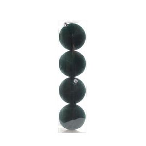 Jogo de Bolas de Natal Verdes 8 cm 4 Peças Miro