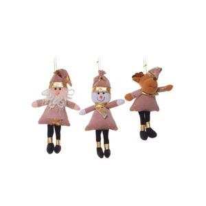 Enfeite Boneco Ornamental para Árvore de Natal Dourado 24CM Sortido - Miro
