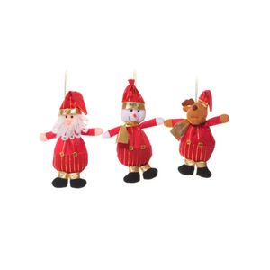 Enfeite Boneco Ornamental para Árvore de Natal Vermelho 20CM Sortido - Miro