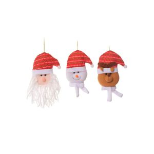 Enfeite Boneco Ornamental para Árvore de Natal Vermelho 16CM Sortido - Miro