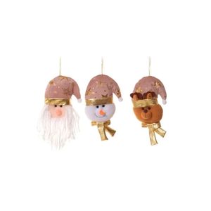 Enfeite Boneco Ornamental para Árvore de Natal Dourado 16CM Sortido - Miro