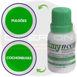 Inseticida Com Óleo De Neem Contra Pulgões 20ml Dimy