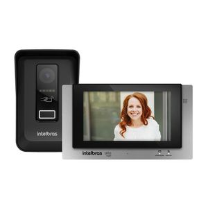 Video Porteiro com Wi-Fi Display Touch 7 Pol e Acesso com Cartão RFID Preto Bivolt - Allo wT7 - Intelbras